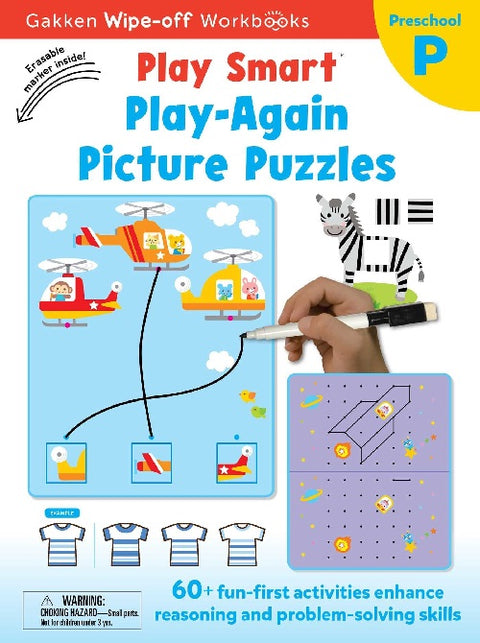 Playsmart Wipeoff: Play Again Pictures Puzzles