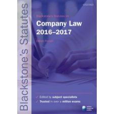 Blackstone's Statutes on Company Law 2016-2017