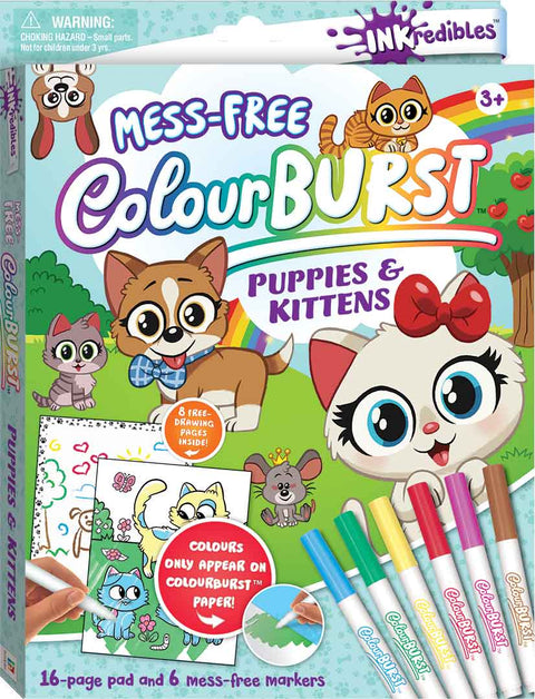 INKREDIBLES COLOUR BURST: PUPPIES AND KITTENS