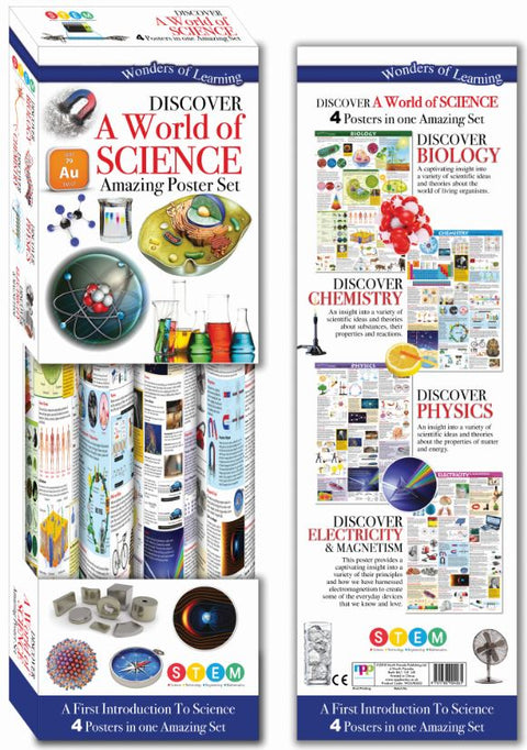 Discover A World Of Science - Amazing Poster Set