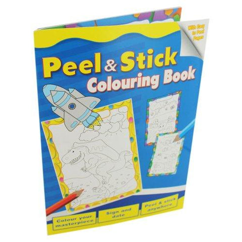 Peel & Stick Colouring Book (Blue)