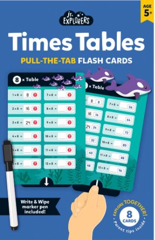 Junior Explorers: Times Table Pull-the-Tab Flash Cards